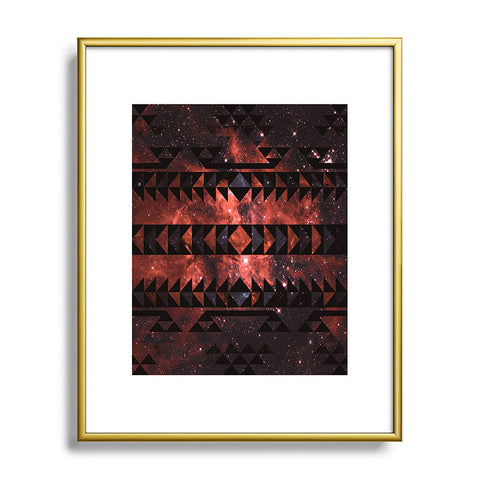 Caleb Troy Rusted Galaxy Tribal Metal Framed Art Print