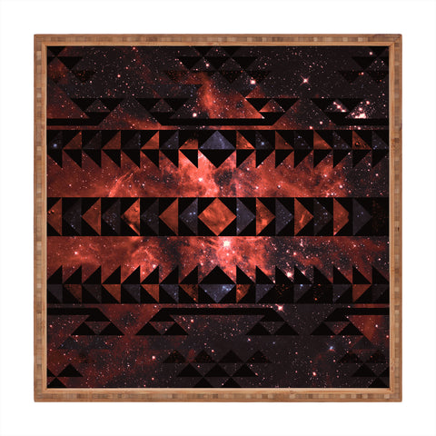 Caleb Troy Rusted Galaxy Tribal Square Tray