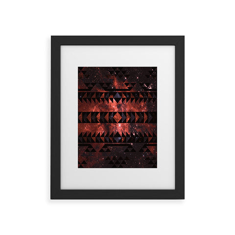 Caleb Troy Rusted Galaxy Tribal Framed Art Print