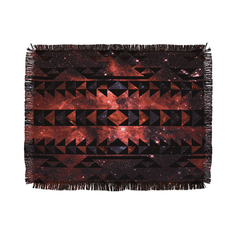 Caleb Troy Rusted Galaxy Tribal Throw Blanket