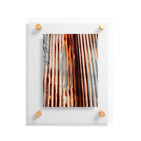 Caleb Troy Rusted Lines Floating Acrylic Print