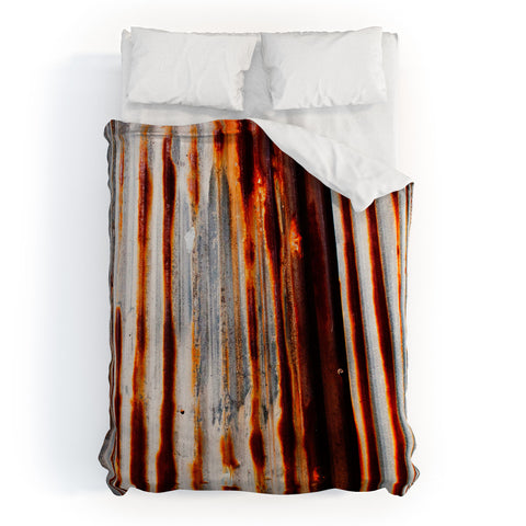 Caleb Troy Rusted Lines Duvet Cover