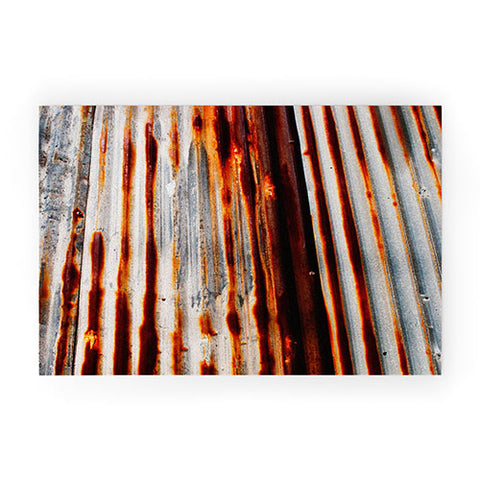 Caleb Troy Rusted Lines Welcome Mat