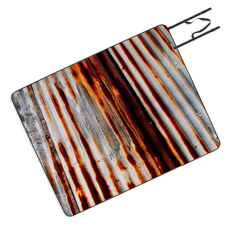 Caleb Troy Rusted Lines Picnic Blanket