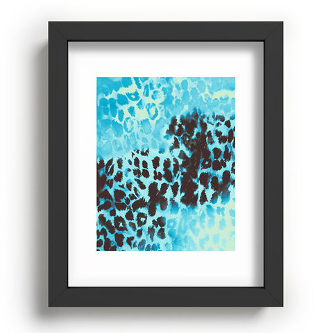 Caleb Troy Snow Leopard Recessed Framing Rectangle