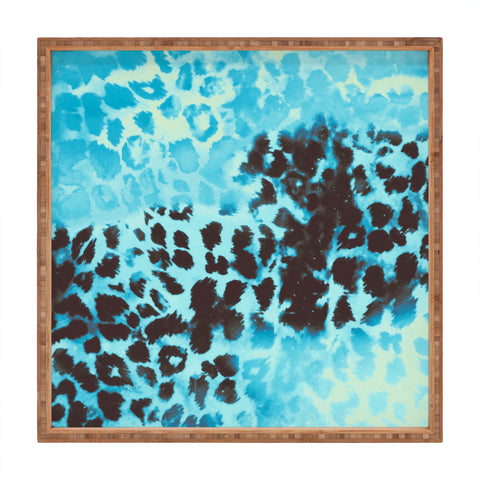 Caleb Troy Snow Leopard Square Tray