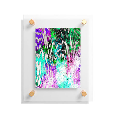 Caleb Troy Techno Zebra Stars 1 Floating Acrylic Print