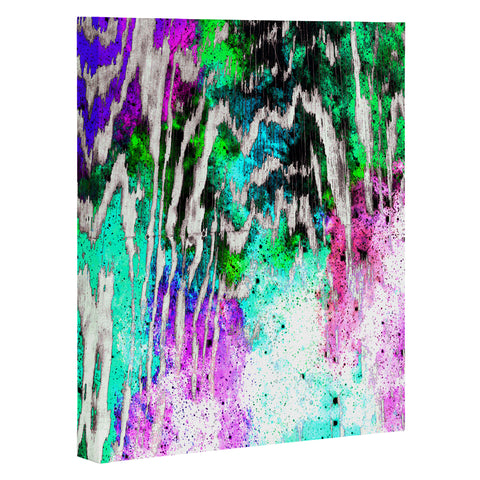 Caleb Troy Techno Zebra Stars 1 Art Canvas