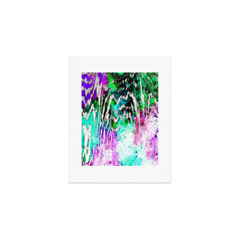 Caleb Troy Techno Zebra Stars 1 Art Print