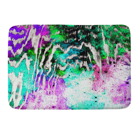 Caleb Troy Techno Zebra Stars 1 Memory Foam Bath Mat