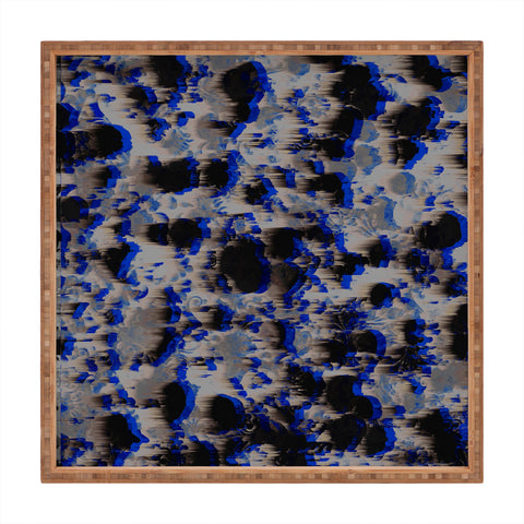 Caleb Troy Tossed Boulders Blue Square Tray