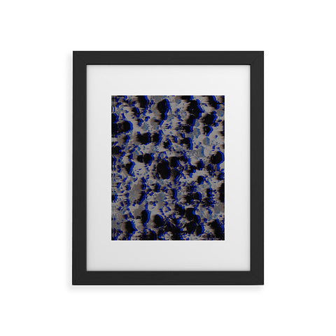 Caleb Troy Tossed Boulders Blue Framed Art Print