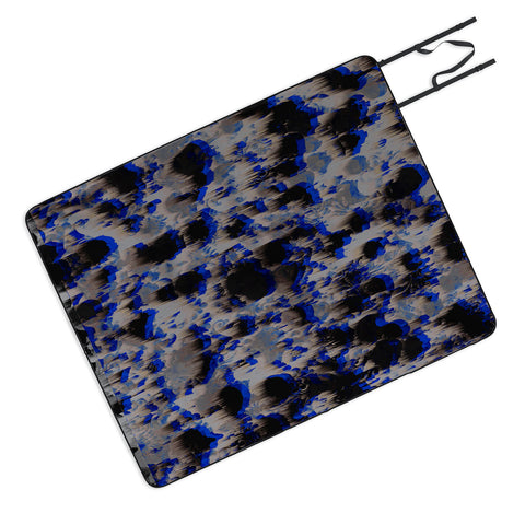 Caleb Troy Tossed Boulders Blue Picnic Blanket