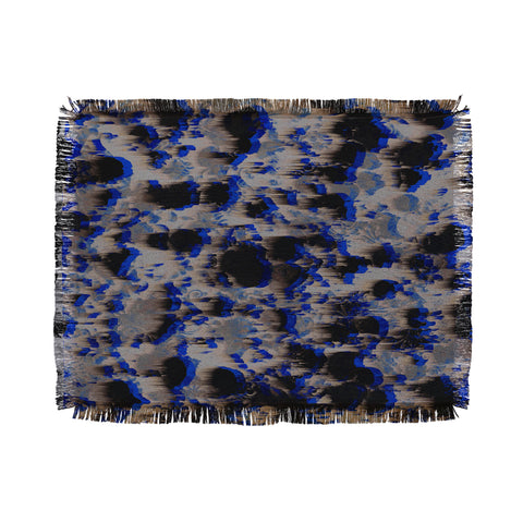 Caleb Troy Tossed Boulders Blue Throw Blanket