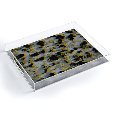 Caleb Troy Tossed Boulders Yellow Acrylic Tray