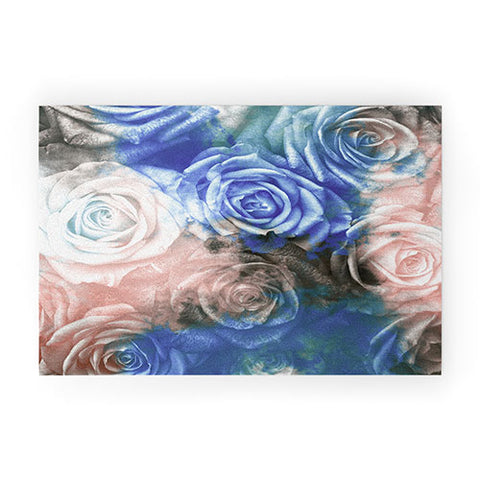 Caleb Troy Wintertide Roses Welcome Mat