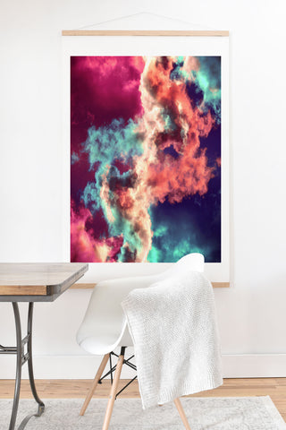 Caleb Troy Yin Yang Painted Clouds Art Print And Hanger