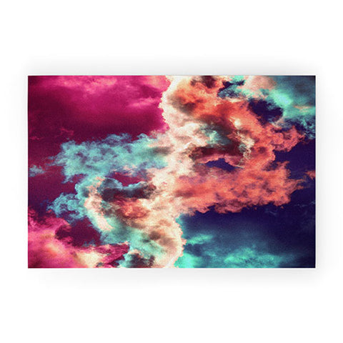 Caleb Troy Yin Yang Painted Clouds Welcome Mat