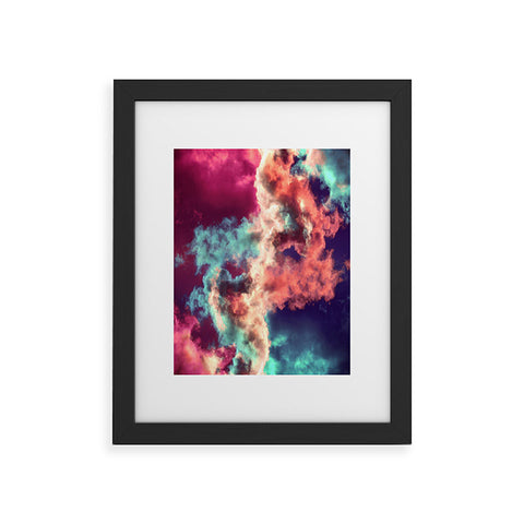Caleb Troy Yin Yang Painted Clouds Framed Art Print