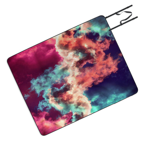 Caleb Troy Yin Yang Painted Clouds Picnic Blanket