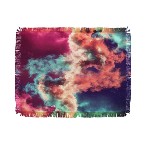 Caleb Troy Yin Yang Painted Clouds Throw Blanket