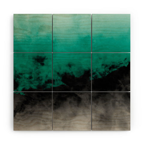 Caleb Troy Zero Visibility Emerald Wood Wall Mural