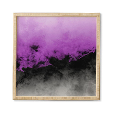 Caleb Troy Zero Visibility Radiant Orchid Framed Wall Art