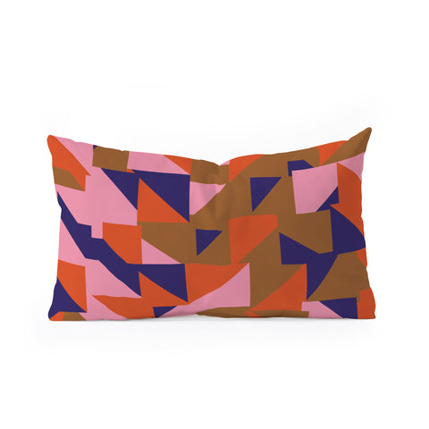 Caligrafica Atus Oblong Throw Pillow