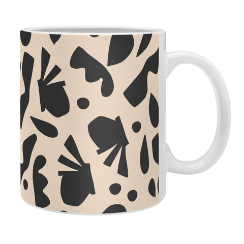 Caligrafica Happy Things Black and White Coffee Mug