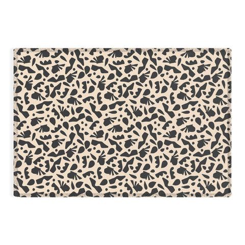 Caligrafica Happy Things Black and White Outdoor Rug