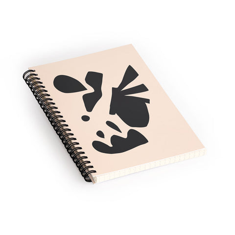 Caligrafica Happy Things Black and White Spiral Notebook