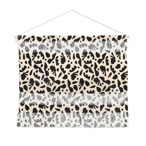 Caligrafica Happy Things Black and White Wall Hanging Landscape