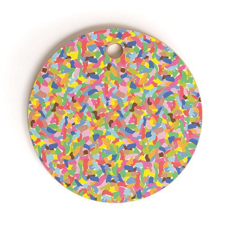 Caligrafica Sprinkles Cutting Board Round