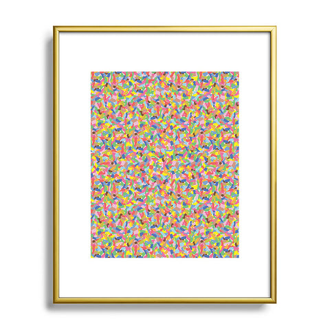 Caligrafica Sprinkles Metal Framed Art Print