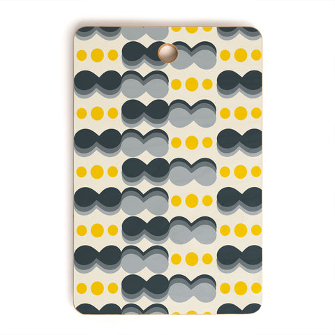 Caligrafica Uende Grayellow Cutting Board Rectangle
