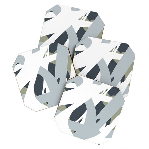 Camilla Foss Abstract Sealife Coaster Set