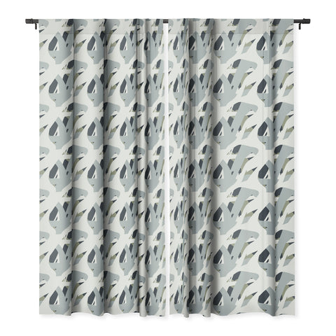 Camilla Foss Abstract Sealife Blackout Window Curtain