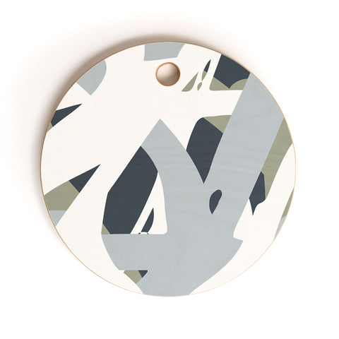 Camilla Foss Abstract Sealife Cutting Board Round