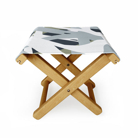 Camilla Foss Abstract Sealife Folding Stool