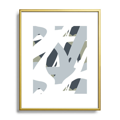 Camilla Foss Abstract Sealife Metal Framed Art Print