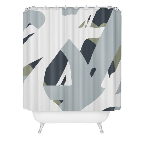 Camilla Foss Abstract Sealife Shower Curtain