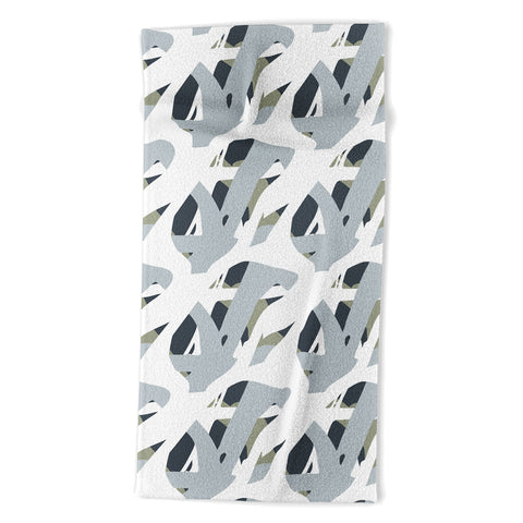 Camilla Foss Abstract Sealife Beach Towel