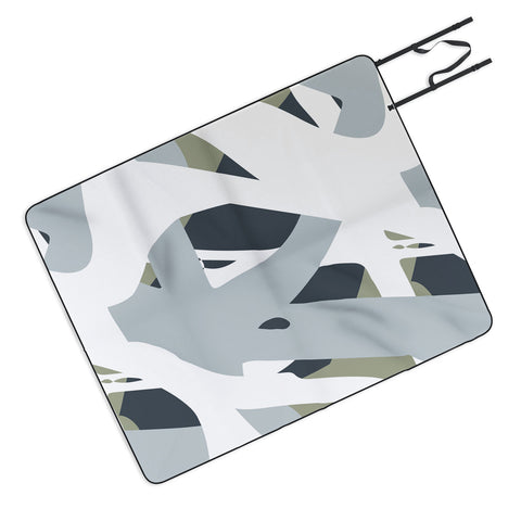 Camilla Foss Abstract Sealife Picnic Blanket