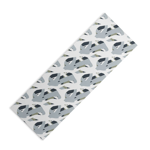 Camilla Foss Abstract Sealife Yoga Mat