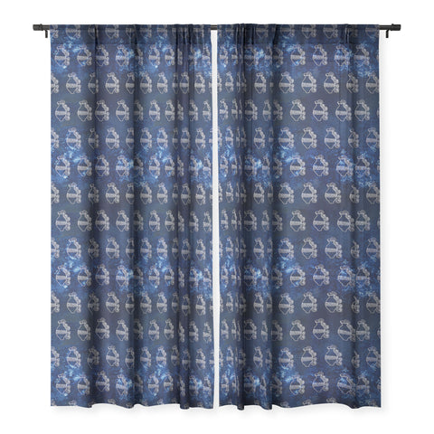 Camilla Foss Astro Aquarius Sheer Window Curtain