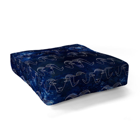 Camilla Foss Astro Aries Floor Pillow Square