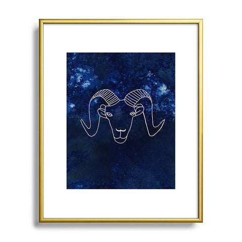 Camilla Foss Astro Aries Metal Framed Art Print