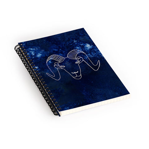 Camilla Foss Astro Aries Spiral Notebook