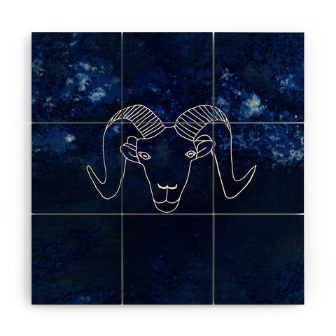 Camilla Foss Astro Aries Wood Wall Mural