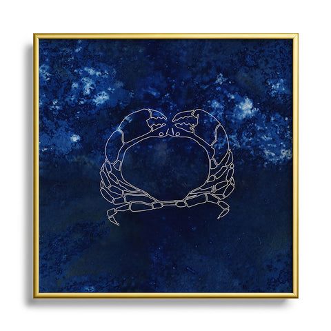 Camilla Foss Astro Cancer Metal Square Framed Art Print
